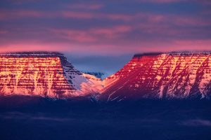 Pink Sunrise, Disko Bay, West Greenland